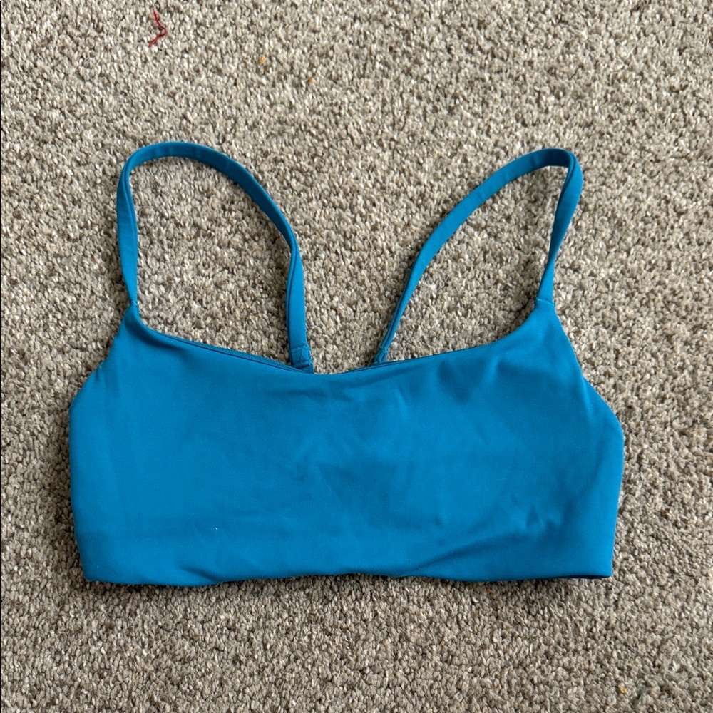 Lululemon Turquoise Strappy Sports Bra